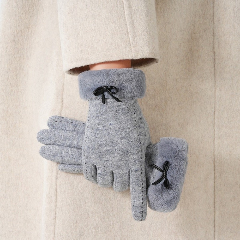 Wool Glove Lined - Handschuhe mit Fleece-Futter, die Wolle imitiert,