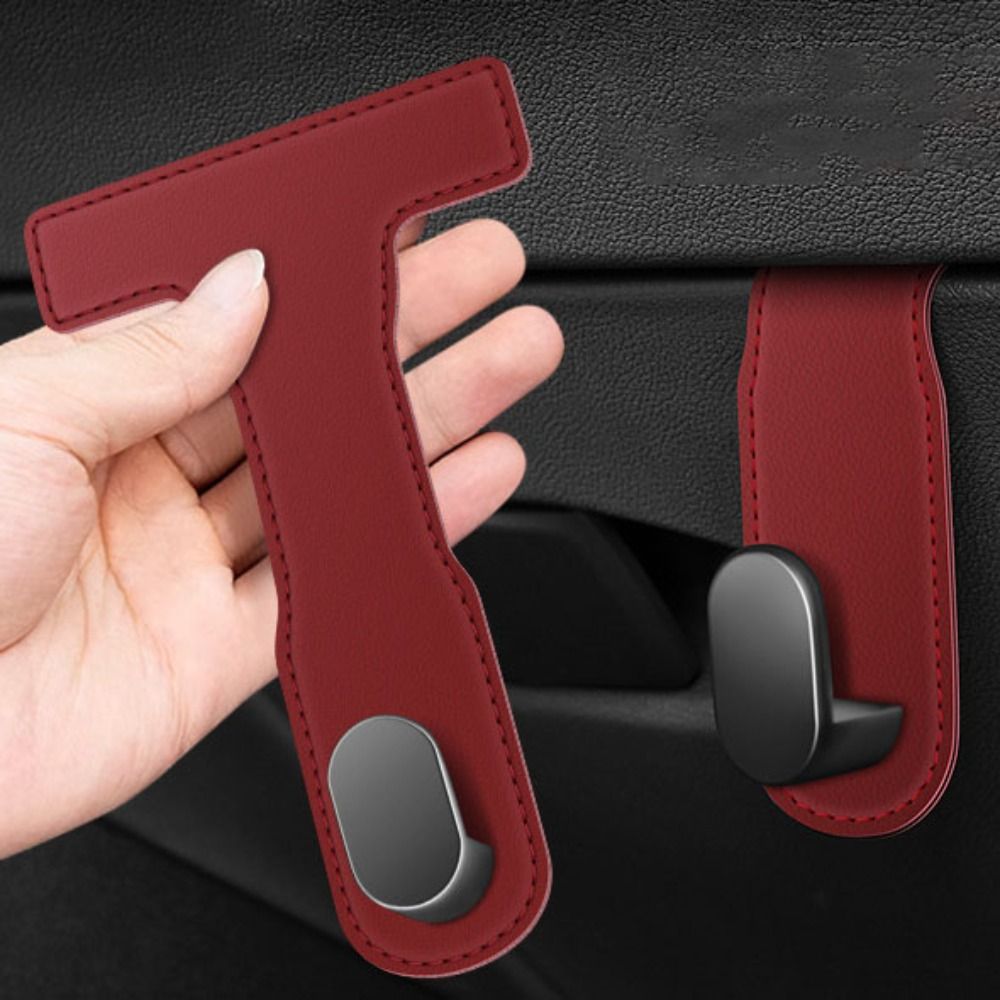 Leather Driving Glove - Auto-Handschuhfach-Haken Universeller Versteckter Autohaken PU-Leder Aufhängehaken