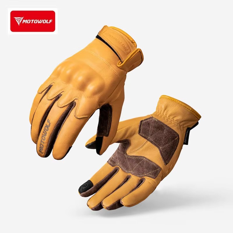 Leder-Motorradhandschuhe Retro – Motorcycle Glove Knuckle Bewertung und Preis